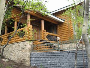 загородный деревянный дом
